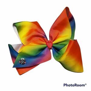 GIRLS Rainbow Hair Bow